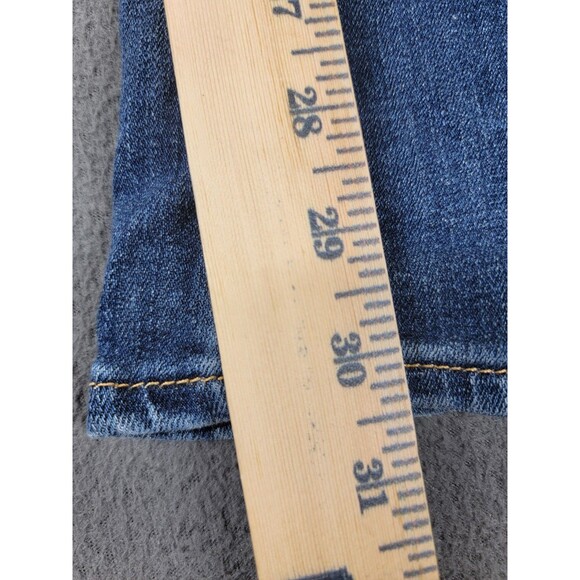 Levi's 726 Flare Jeans Womens 29x32 Blue Denim High Rise Medium Wash Distressed - Picture 3 of 15